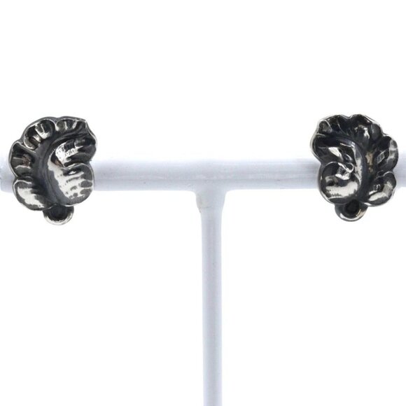 Georg Jensen Moonlight Grape Leaf Earring ＃50B Silver925 5g Women - Picture 1 of 7